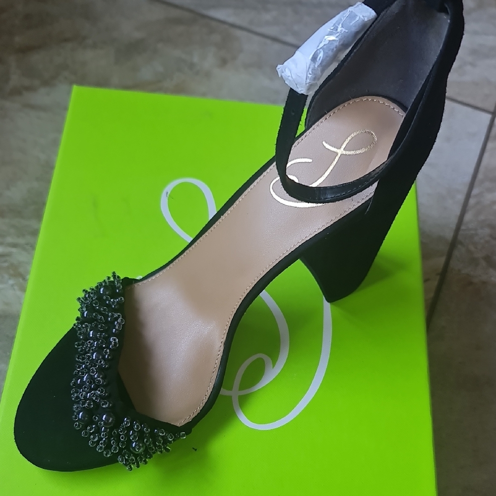 Sam Edelman Black Block Heel Sandals